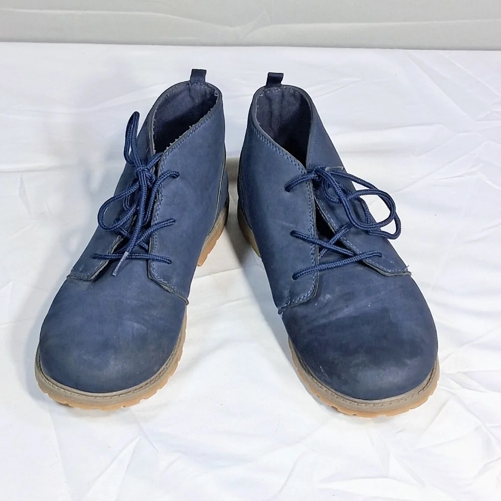 Oshkosh B'gosh Kid's Size 3 Gunther Unique Blue Tie Boots Shoes